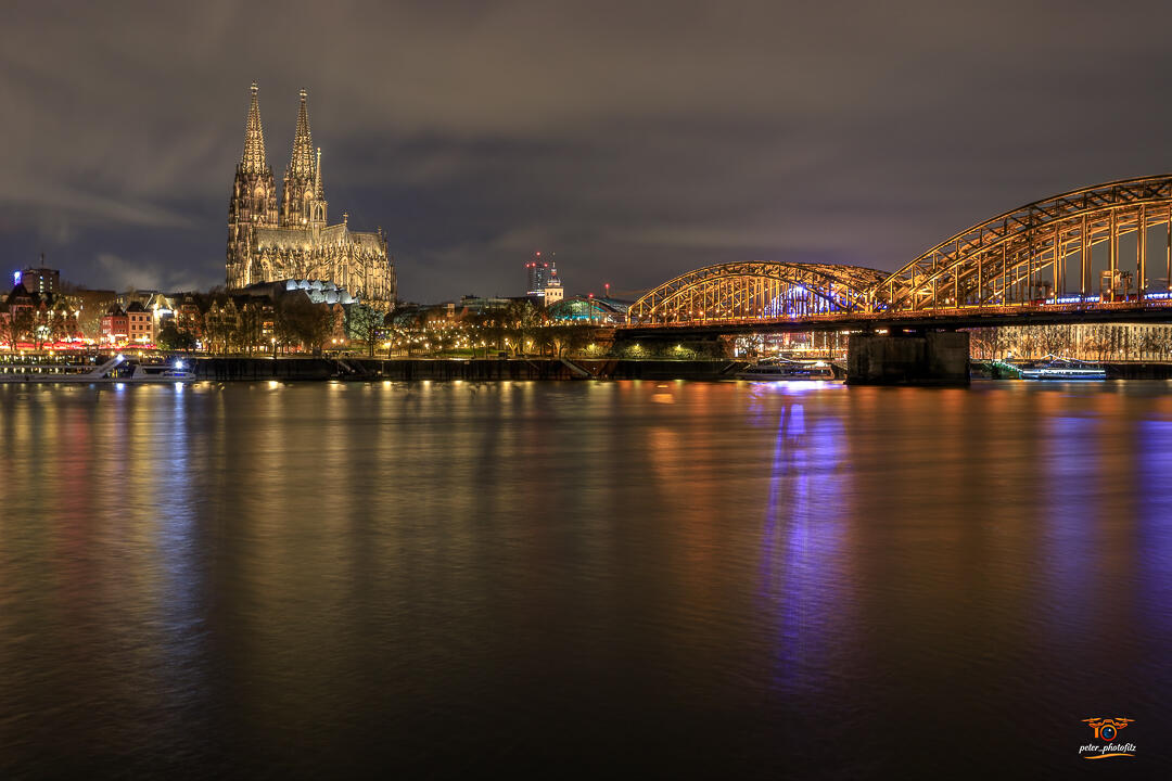 Stunning landscape photo using the Orton effect at the Hohenzollern Bridge Cologne