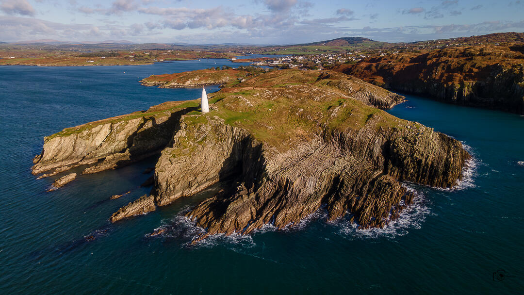 Stunning drone image from the Baltimore Beacon West Cork County Cork