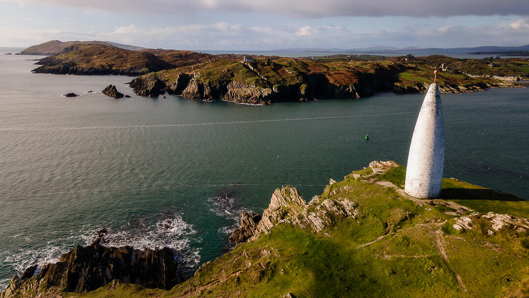 Stunning drone image from the Baltimore Beacon West Cork County Cork